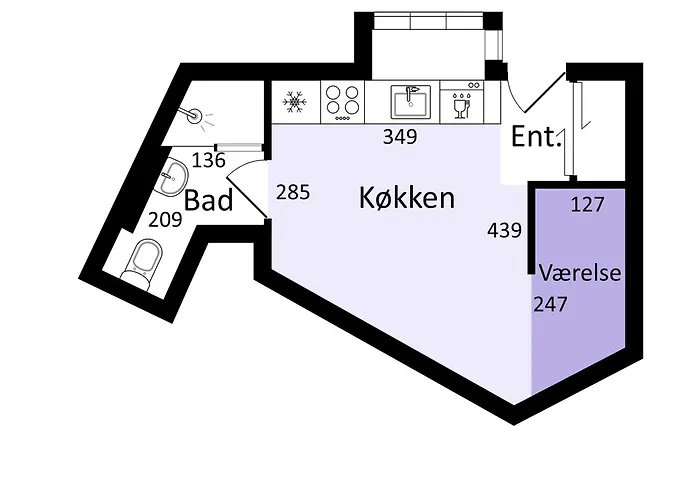 Apartment Minimalistisk Studiolejlighed I Centrum Af